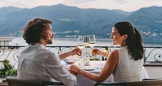 Romantic dinner in the suite